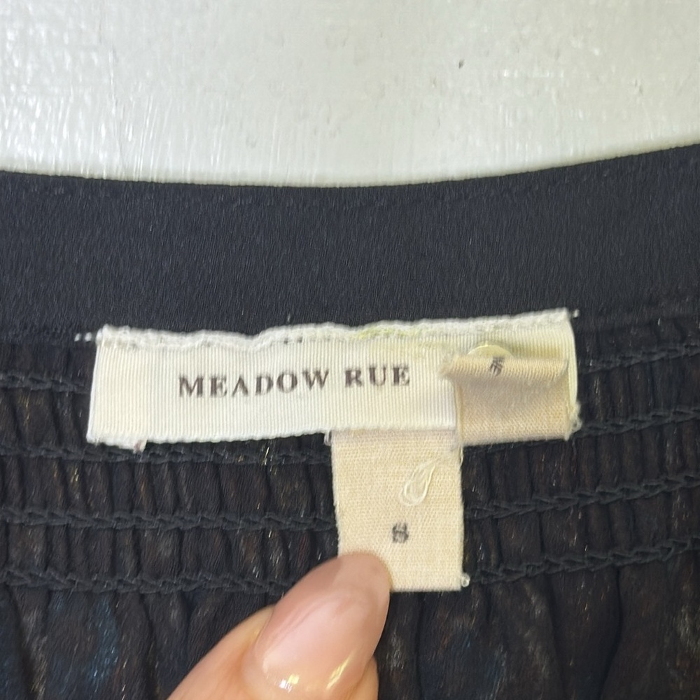 Anthropologie Meadow Rue Small Multicolor Paisley Peasant Blouse - Picture 5 of 9